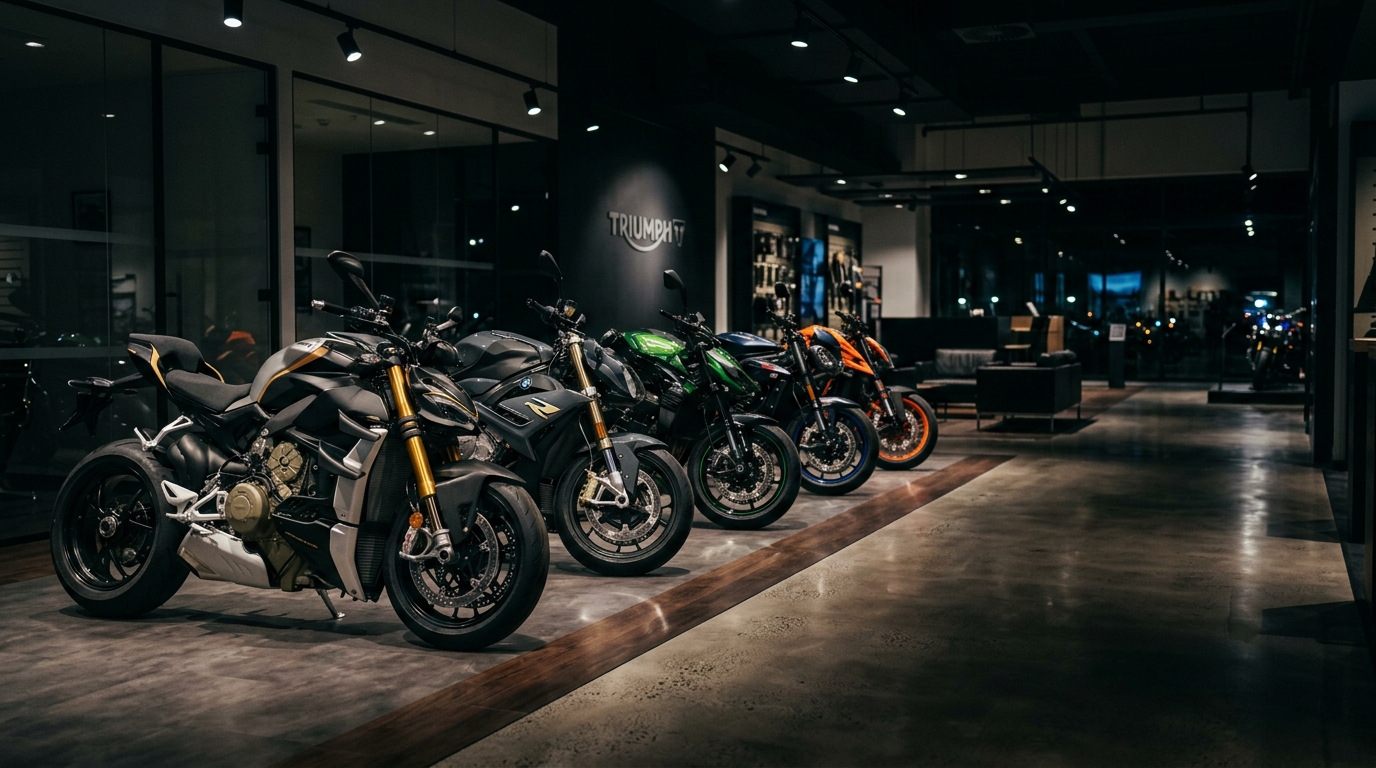 Moto en concesionario